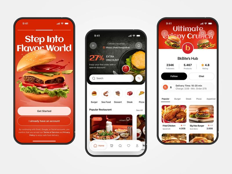 Food Delivery Mobile App Design