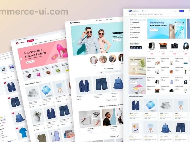 eCommerce Website Templates & UI Kit, Figma & Code