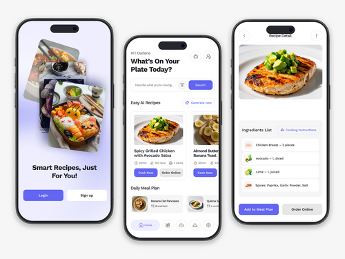 Food Recipe App Design by Mostafizur Rahaman