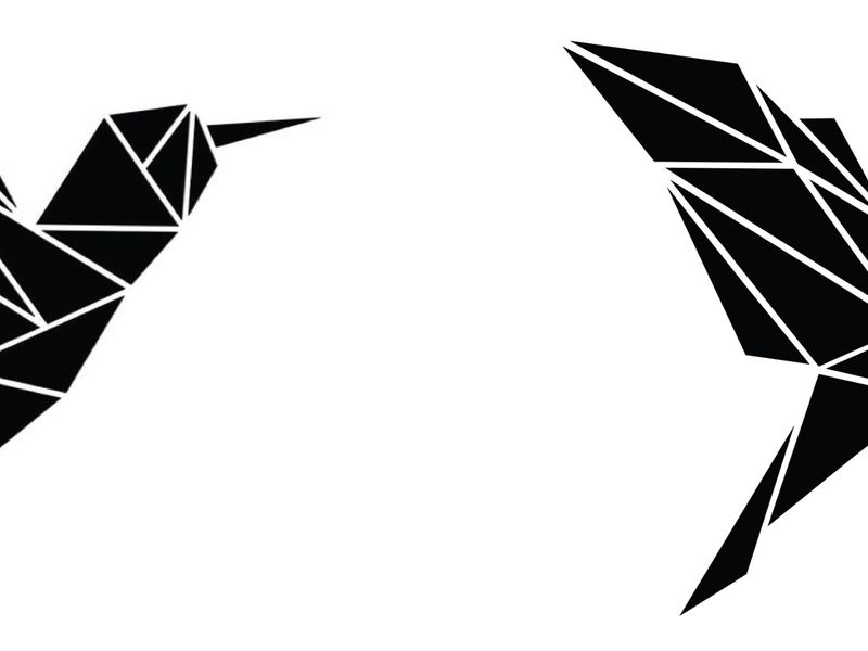 Geometric Bird — Low-Poly Vector Study