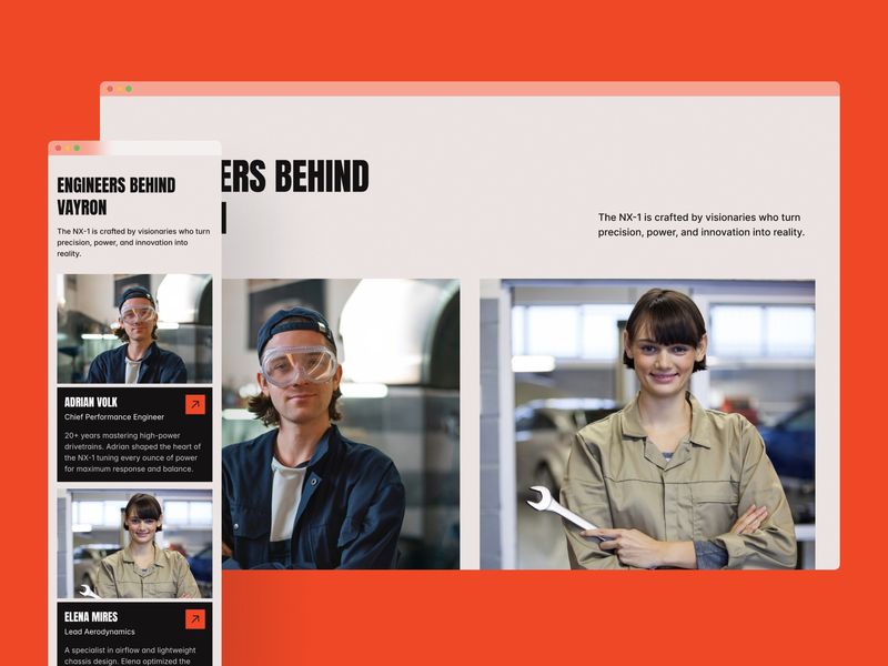 VAYRON — Electric Vehicle Website Template