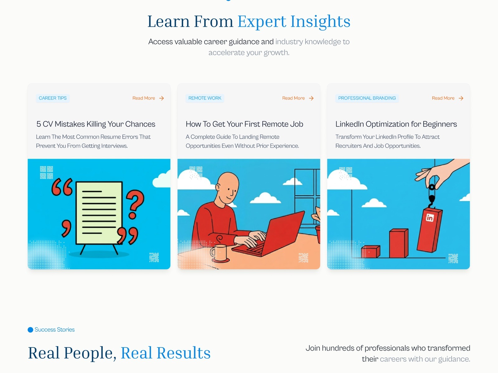 SkillOrbit- Landing Page Design That Turns Career Uncertainty Into Action Image 6