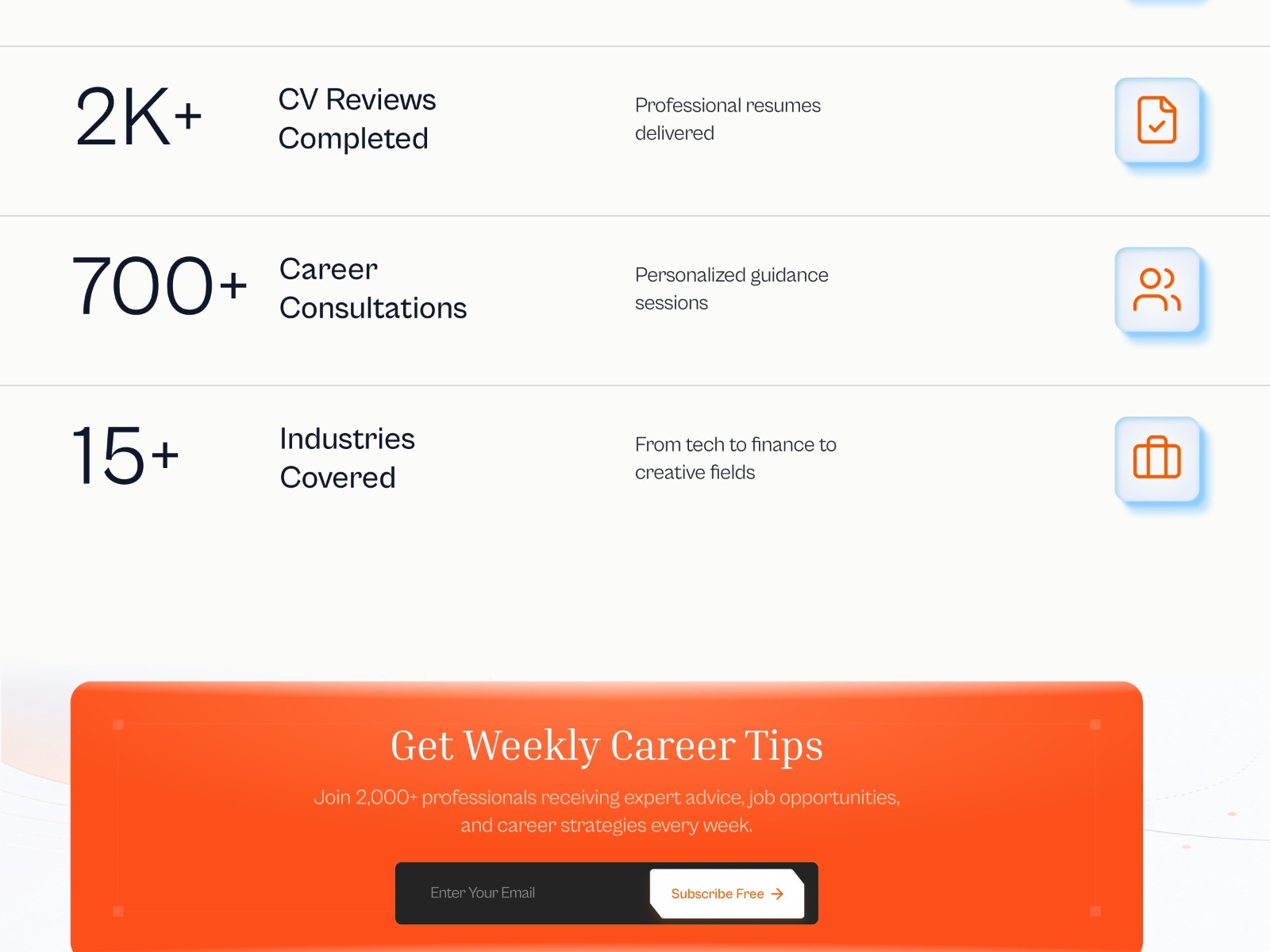 SkillOrbit- Landing Page Design That Turns Career Uncertainty Into Action Image 8