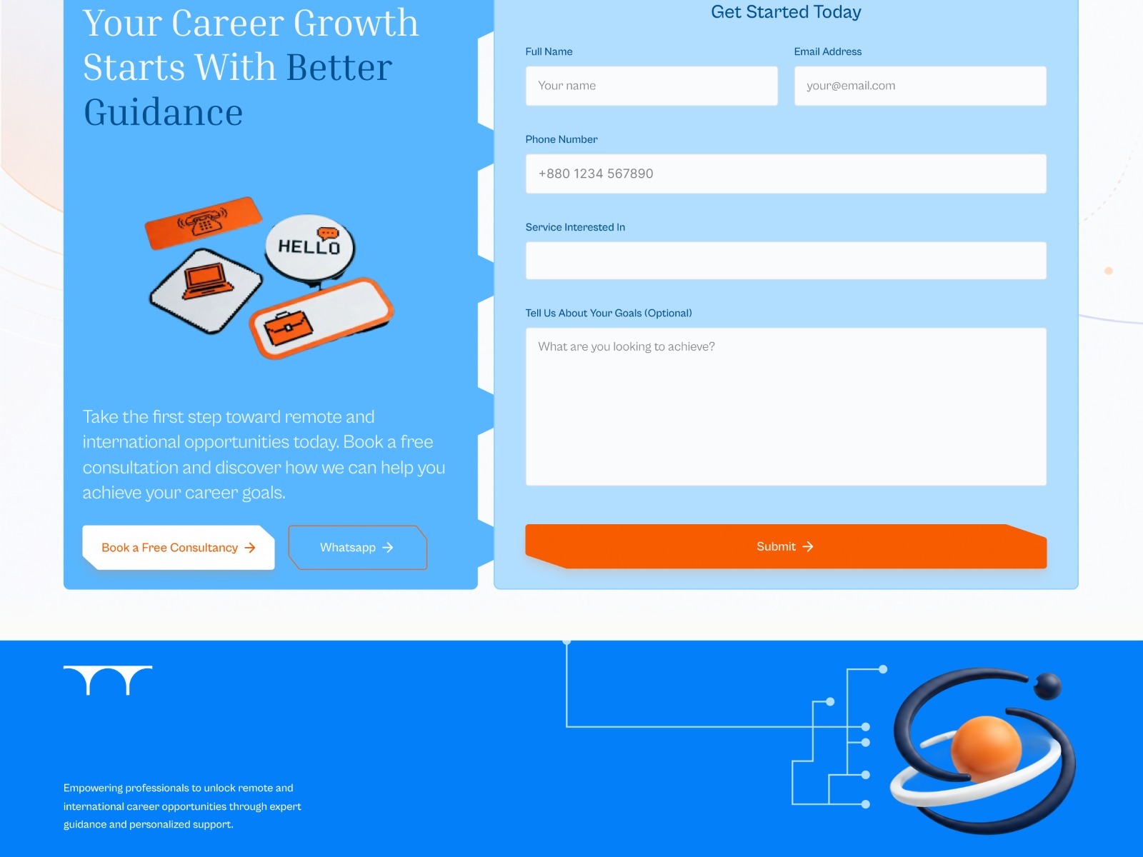 SkillOrbit- Landing Page Design That Turns Career Uncertainty Into Action Image 10