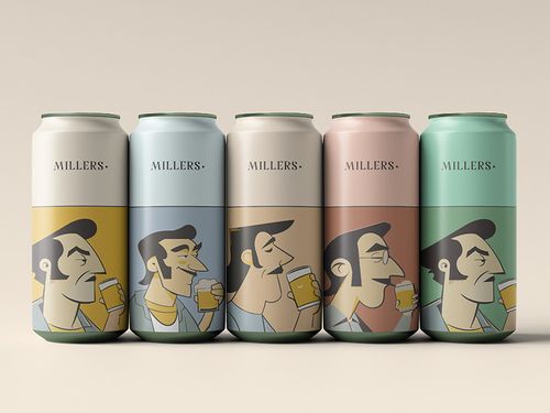 Retro Minimalist Beer Branding