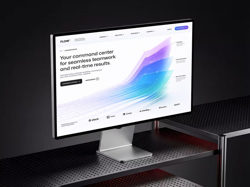 FLOW — AI SaaS Command Center Landing Page