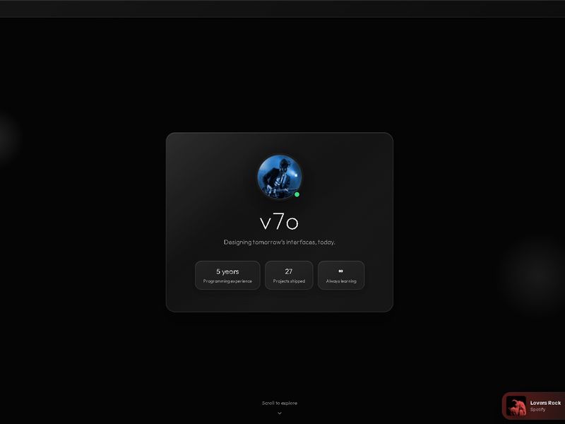 v7o site Designed & Developed by Zuko
