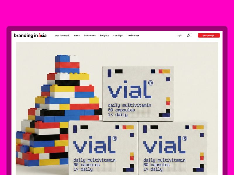 India-based design studio Presentable featured on Branding in Asia for vial