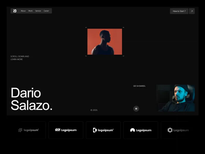 Dario by Kitpro Studio - Portfolio, Agency design asset by webflow