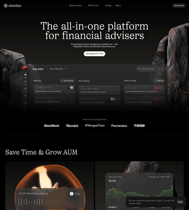 Screenshot taken from obsidianos.com