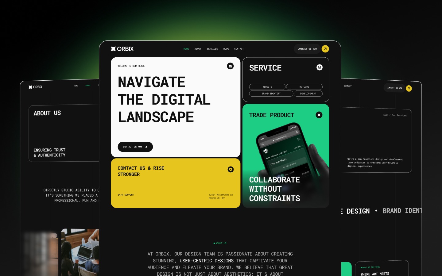 Portfolio Website Template – Bold & Distinctive