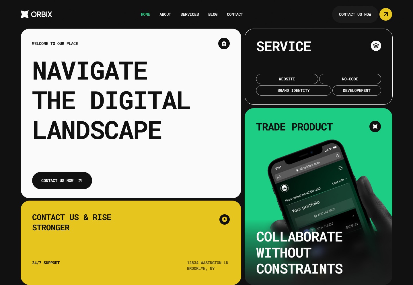 Portfolio Website Template – Bold & Distinctive Image 0
