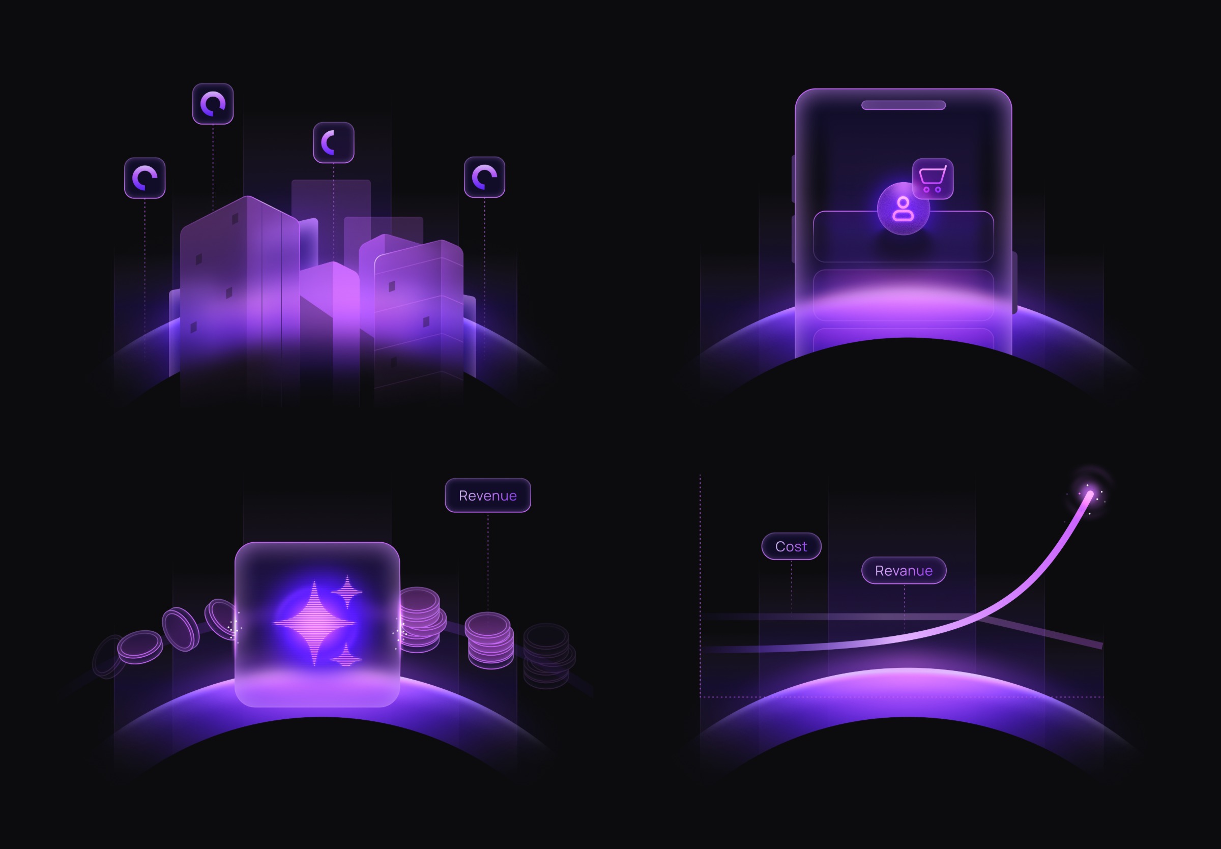 Vector illustrations made in Figma