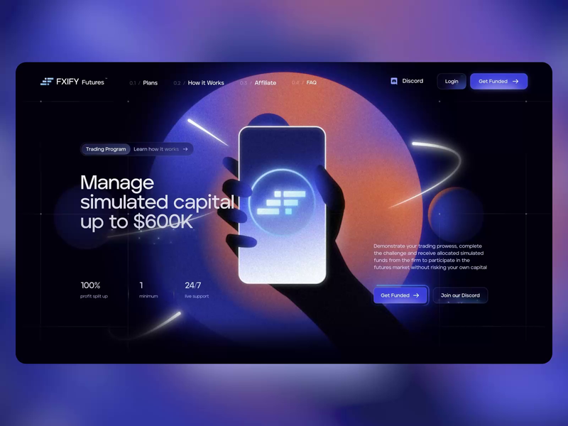 Trading Platform Landing Page by QClay Design