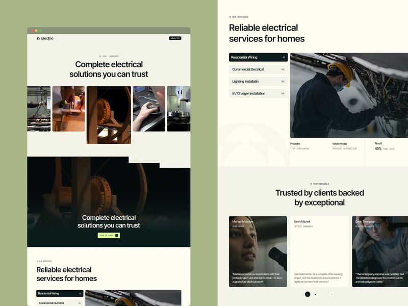Electrio Electrical Contractor Template