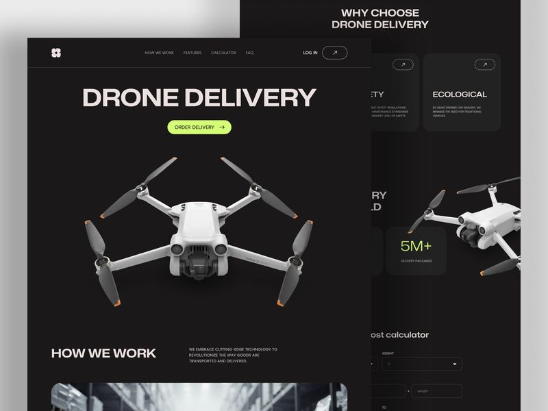 Drone Delivery Landing Page 