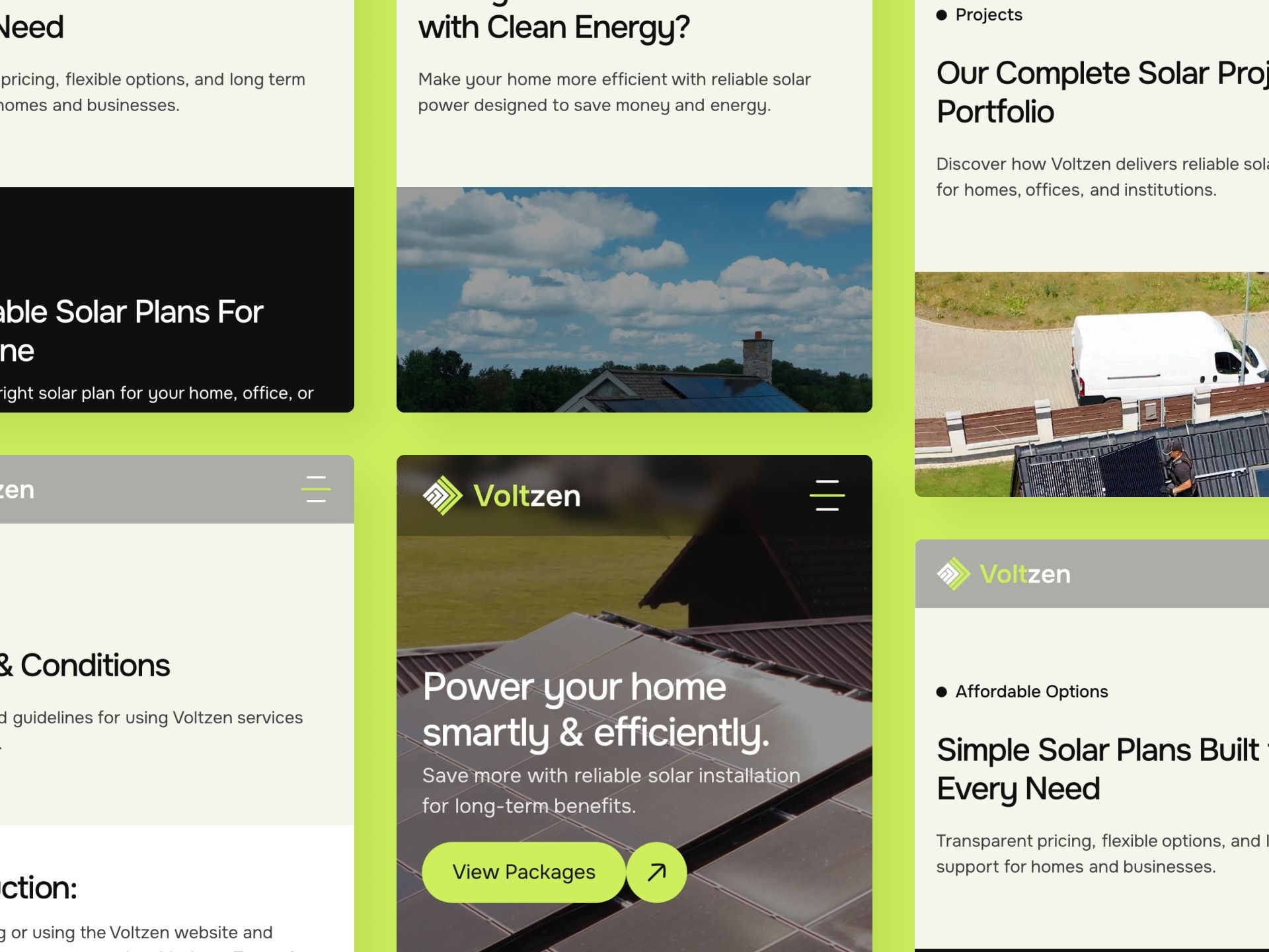 Voltzen · Solar Energy Website Template