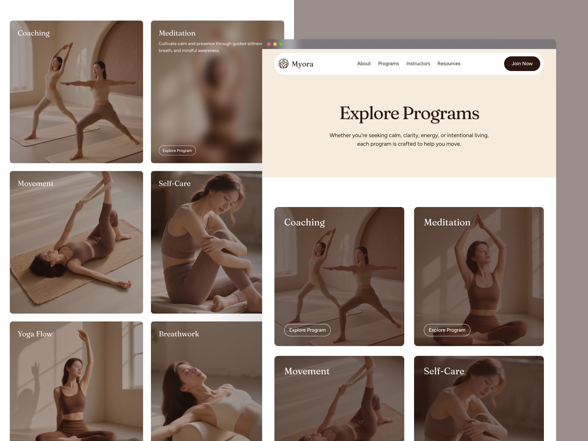 Myora · Yoga & Wellness Website Template