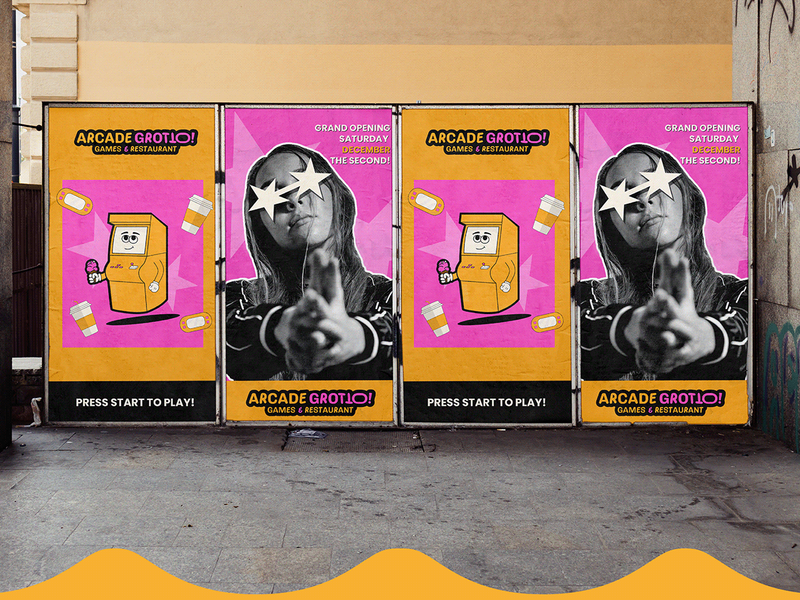 Arcade Grotto Brand identity design