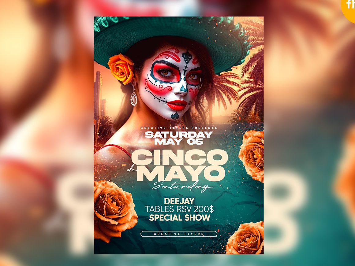 Cinco de Mayo Flyer by Rome B Creation