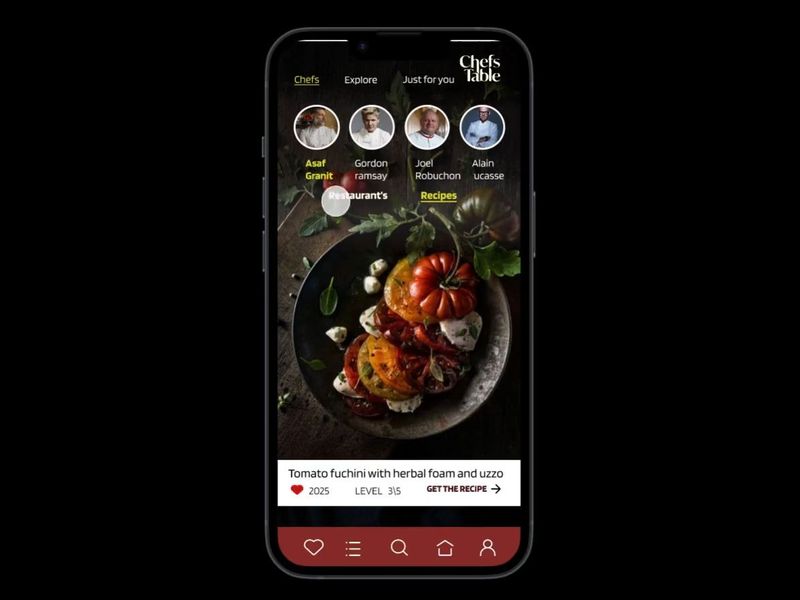 CHEFS TABLE-COOKING APP