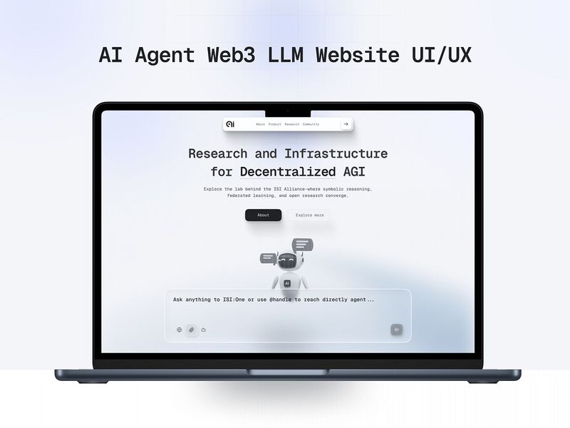 Landing Page Design for AI platform