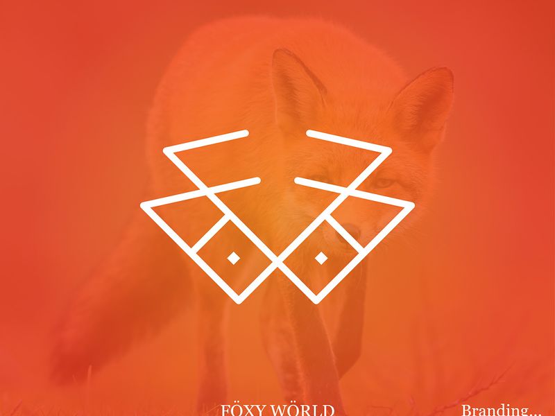 Brand Identity, Foxy World, Branding, Logo Design.