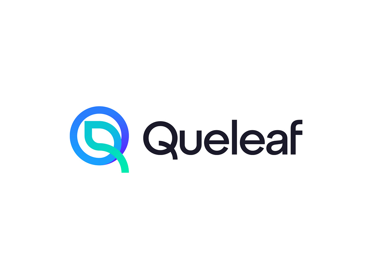 Modern and Abstract Q Letter + Leaf Logomark