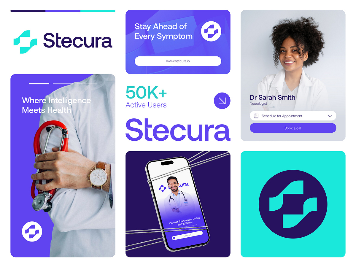 Stecura Medical Health and Wellness Visual Identity Design