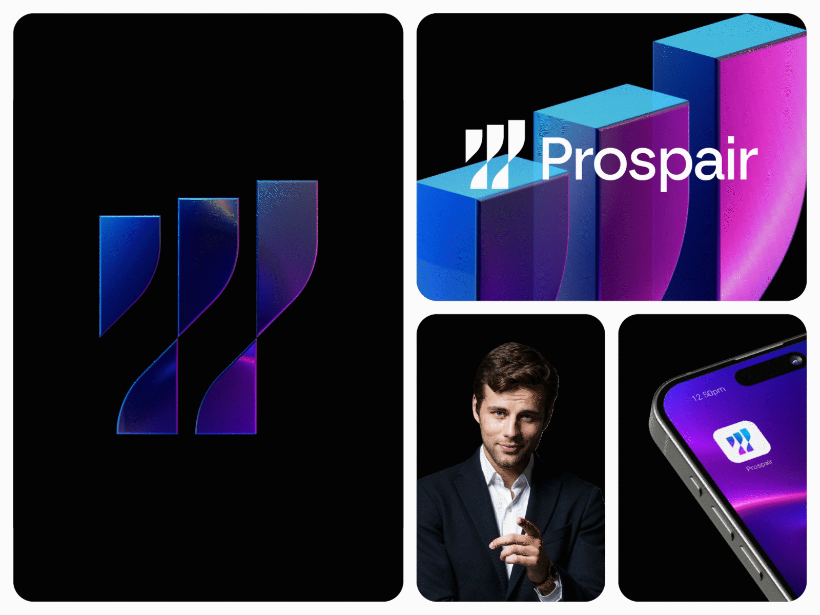 Prospair: Growth Marketing Visual Identity Design