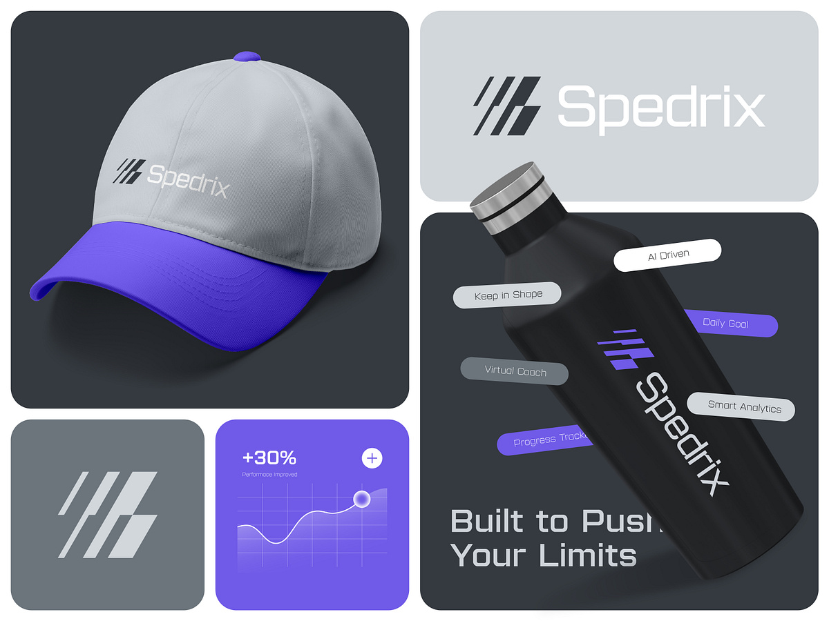 Data Driven, Performance Tracker, Fitness Assistant App Logo