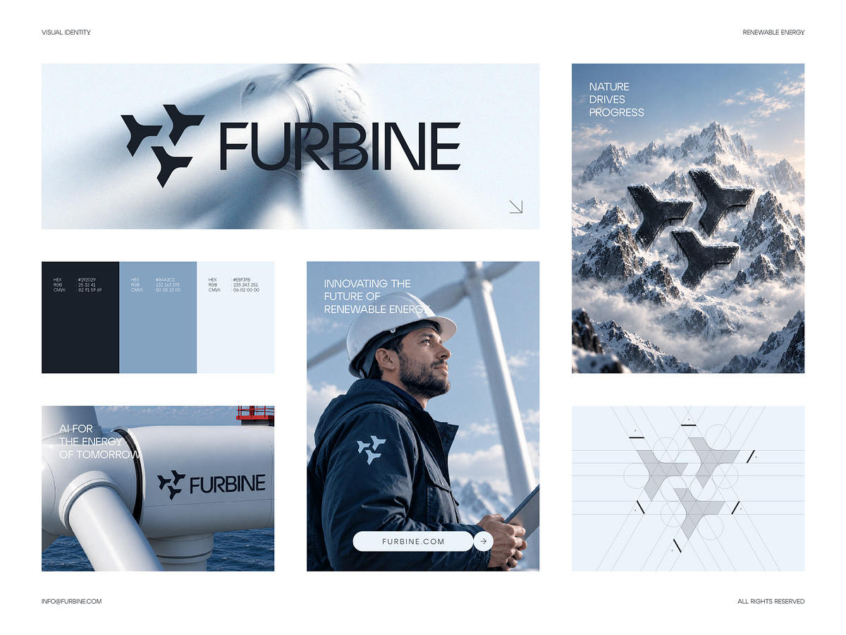 Furbine – AI-Powered Renewable Energy Brand Identity for CleanTech & Energy Startups