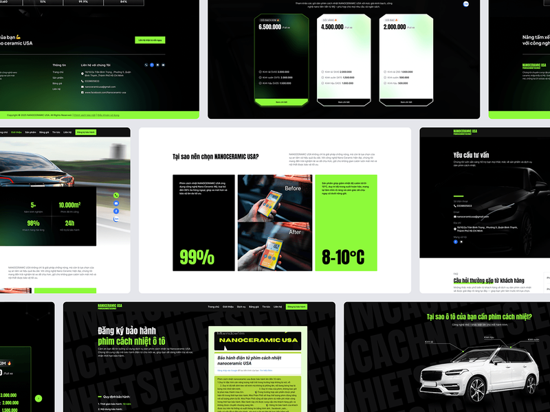 Nano Ceramic Usa | Website / Landing Page UX/UI