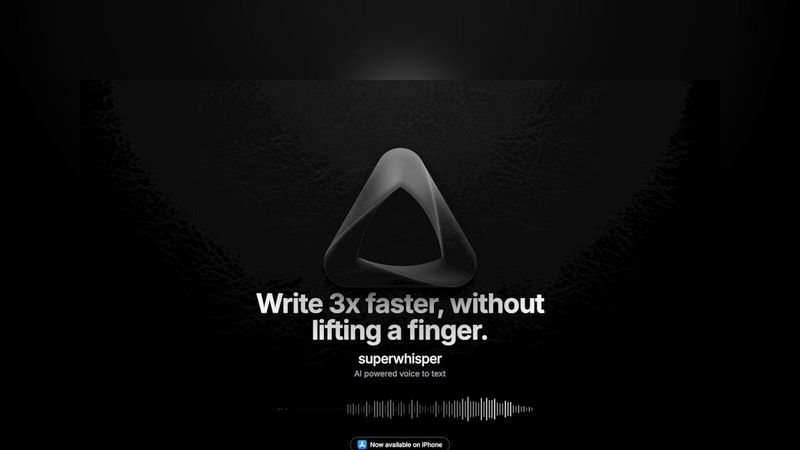 Screenshot taken from superwhisper
