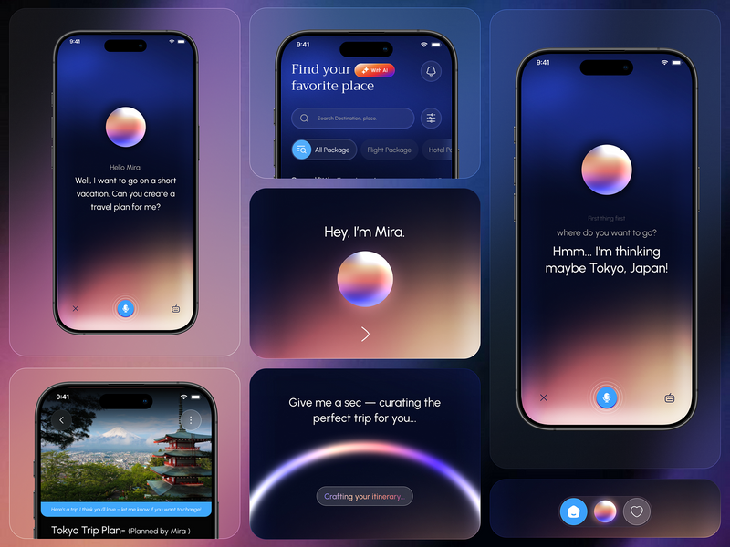 AI Travel Mobile App | Mira