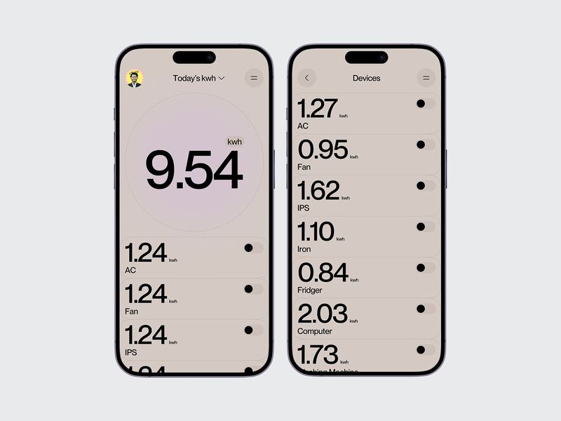 Smart Home Mobile App Design