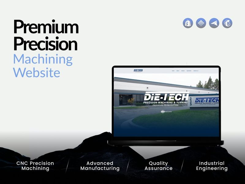 Precision Machining & Industrial B2B Website Design