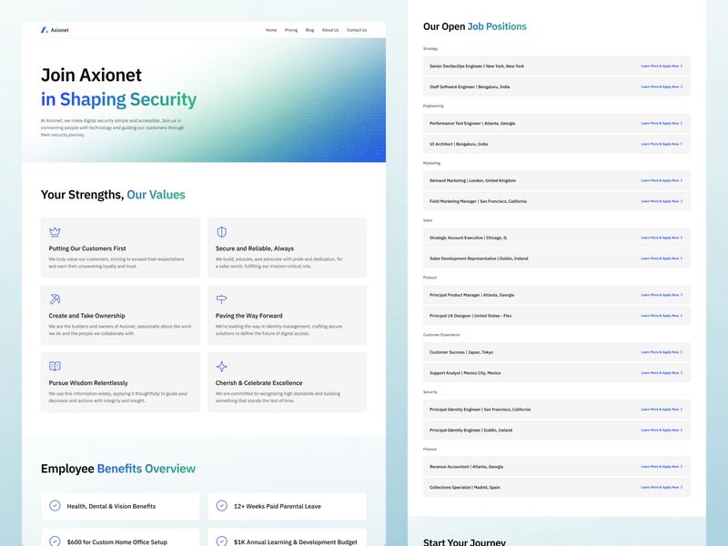 Axionet — AI Cyber Security Startup Website