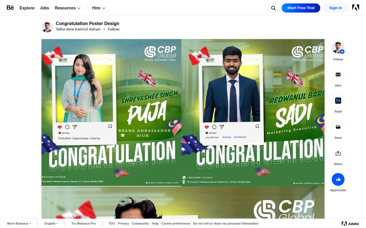 Congratulation Poster Design