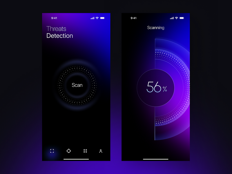 UI/UX Design for a Security App