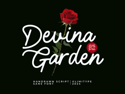 Devina Garden - 100% Free Font