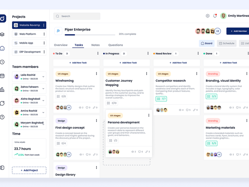 Dutask-Project management Dashboard