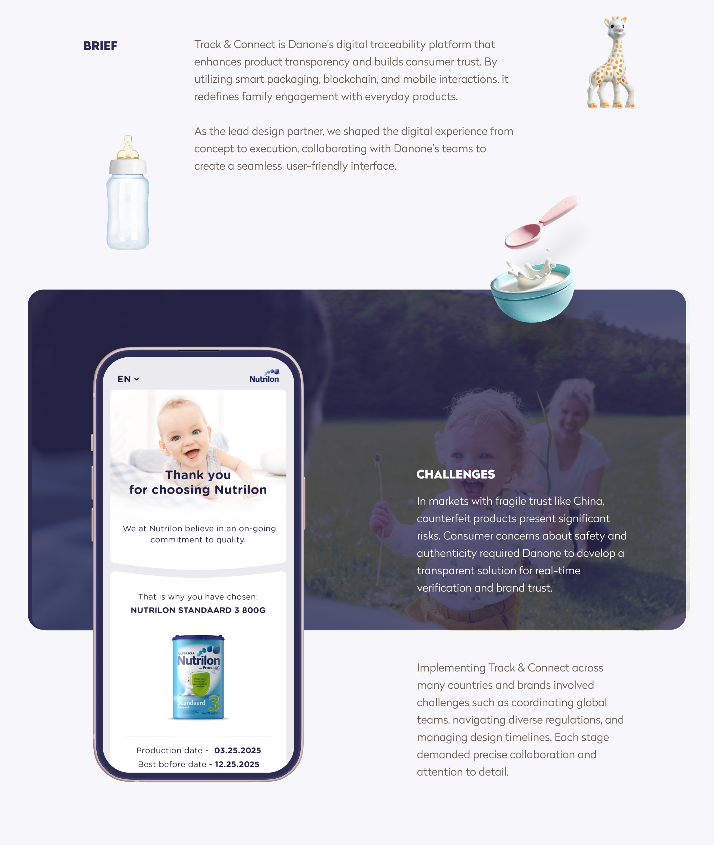 Danone Track & Connect – UX/UI Case Study Image 0