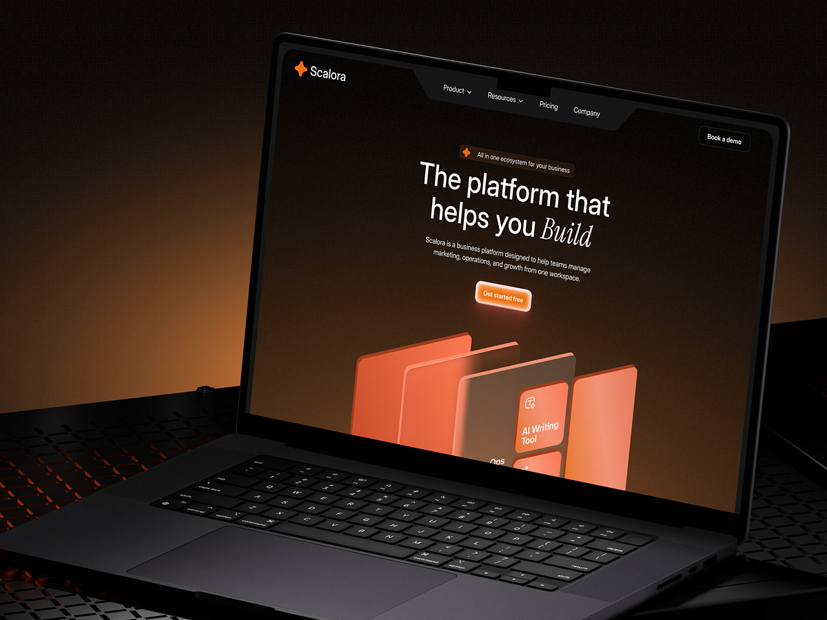 Scalora – AI Marketing Automation SaaS Website |Framer & Webflow
