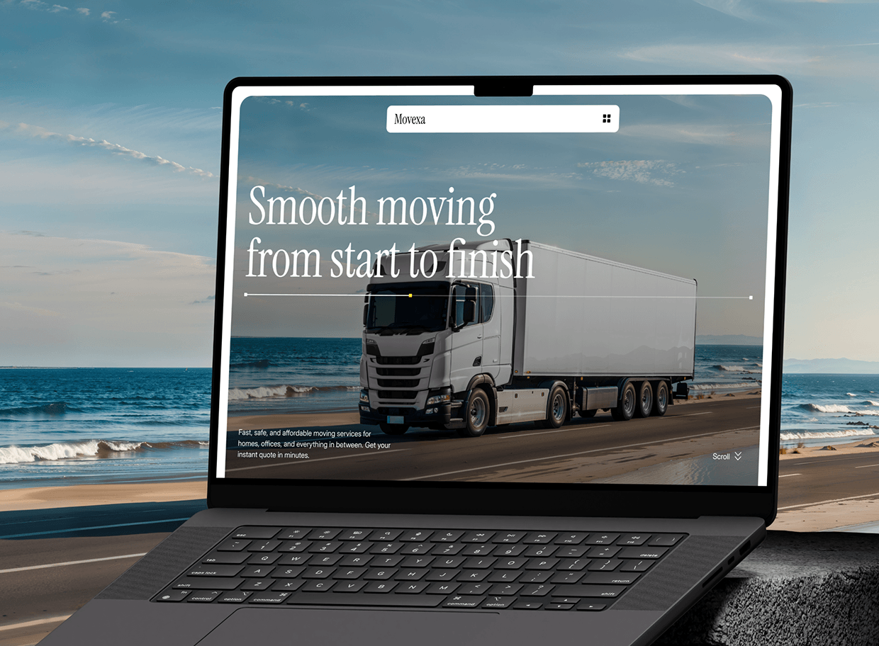 Movexa: Moving Company Website UI/UX Design