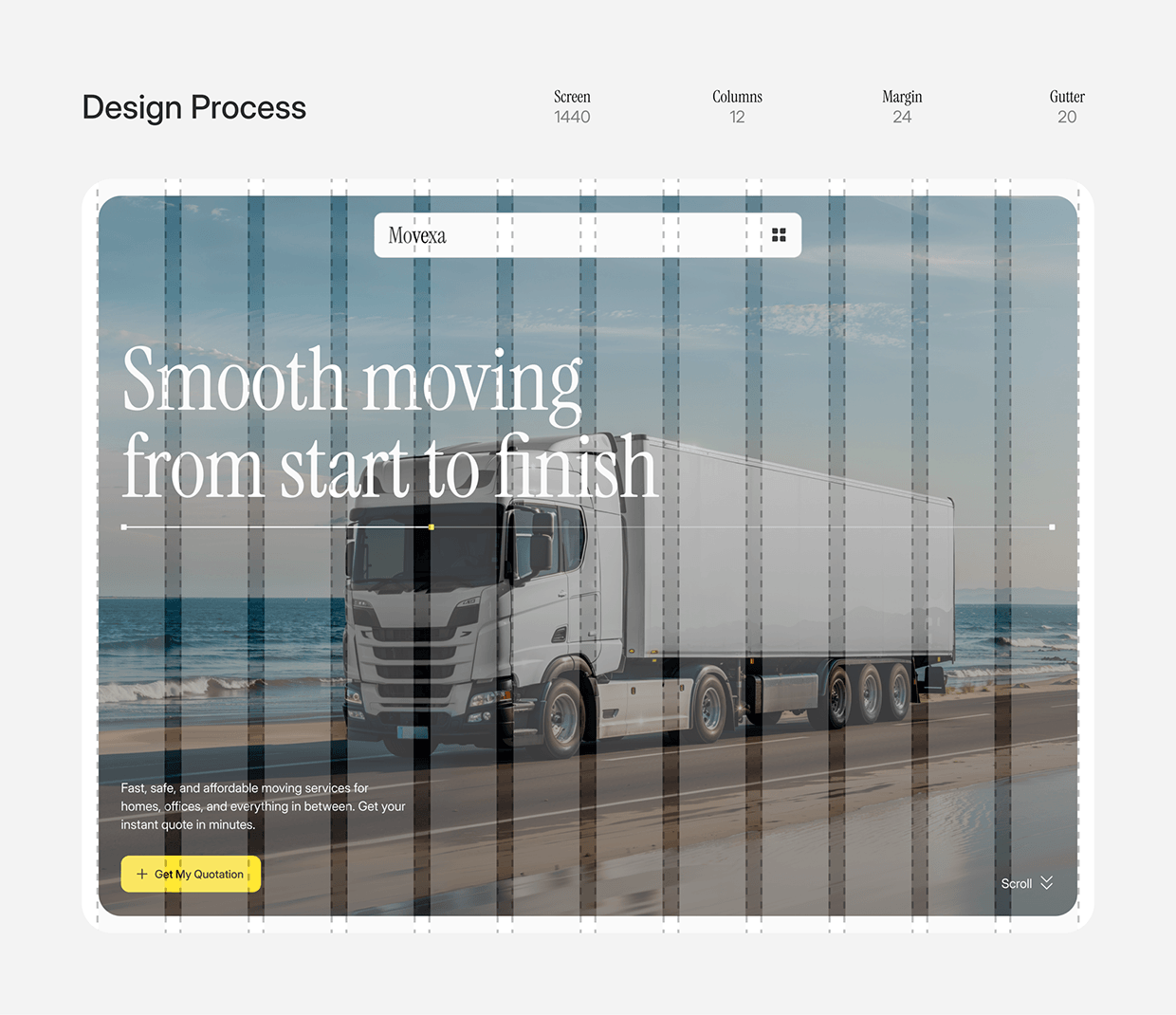 Movexa: Moving Company Website UI/UX Design by Tarik Eamin on Muzli