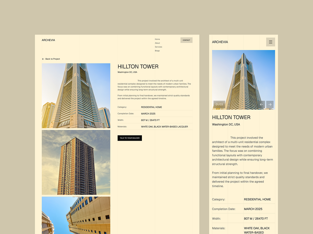 Archevia – Architecture Website Motion Design Image 4