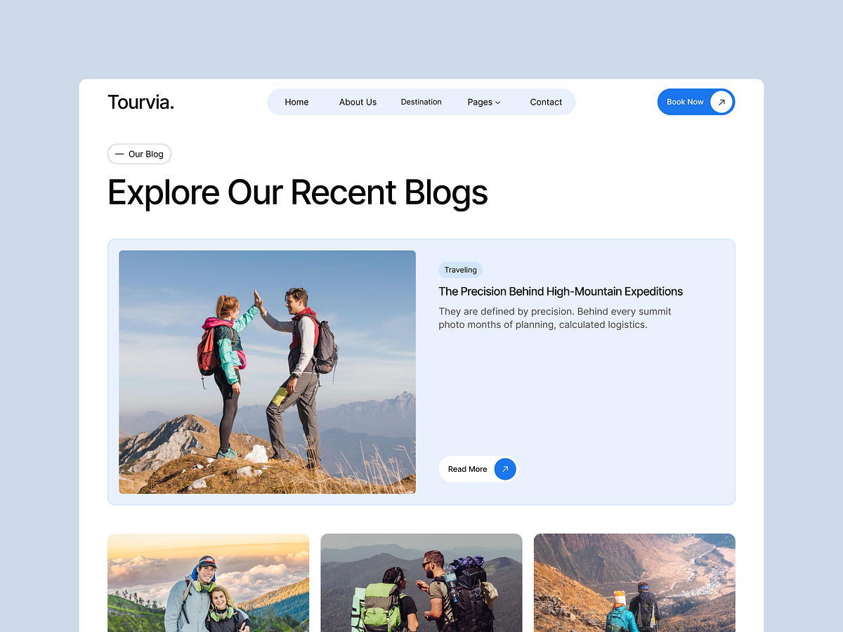 Tourvia Template – Featured Pages (Destination & Tour Packages) Image 0