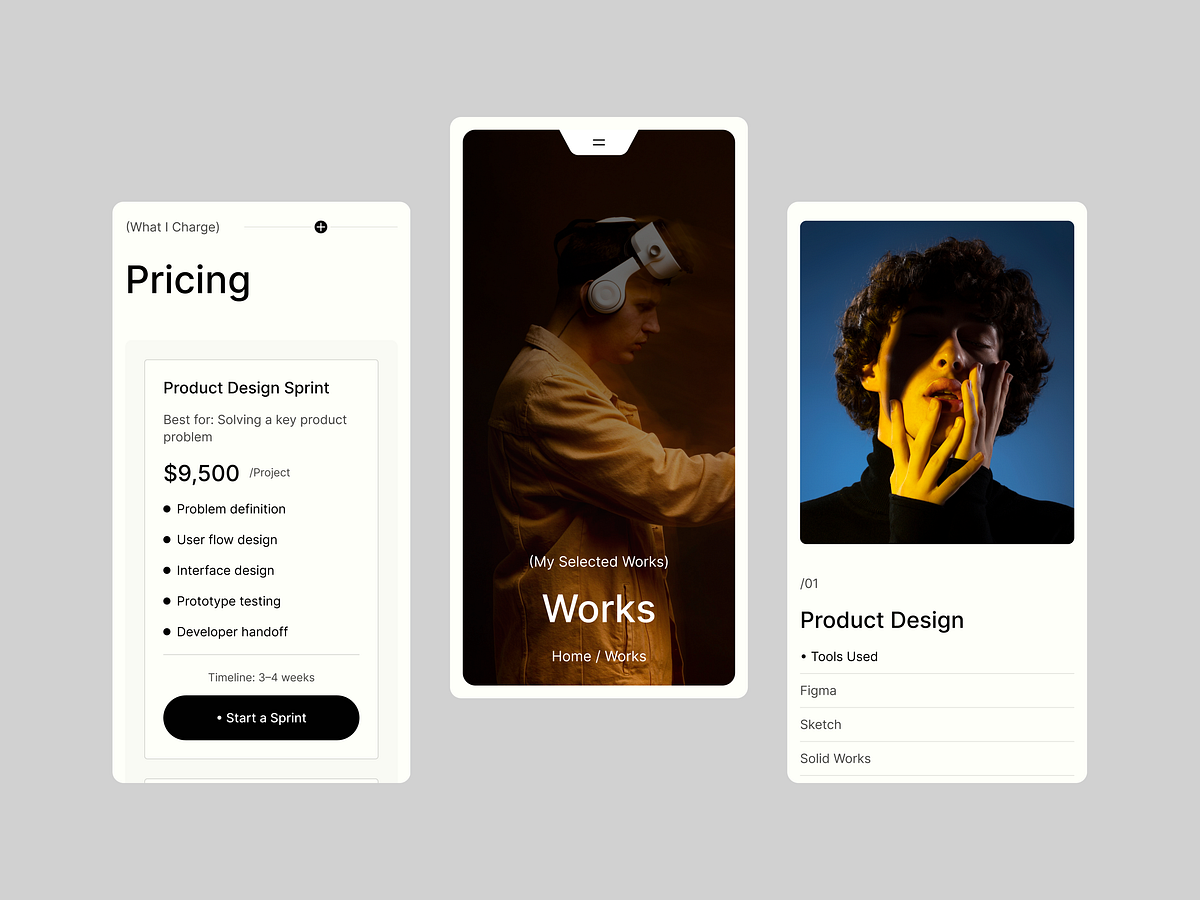Struqx - Responsive service layout for a designer portfolio Image 2