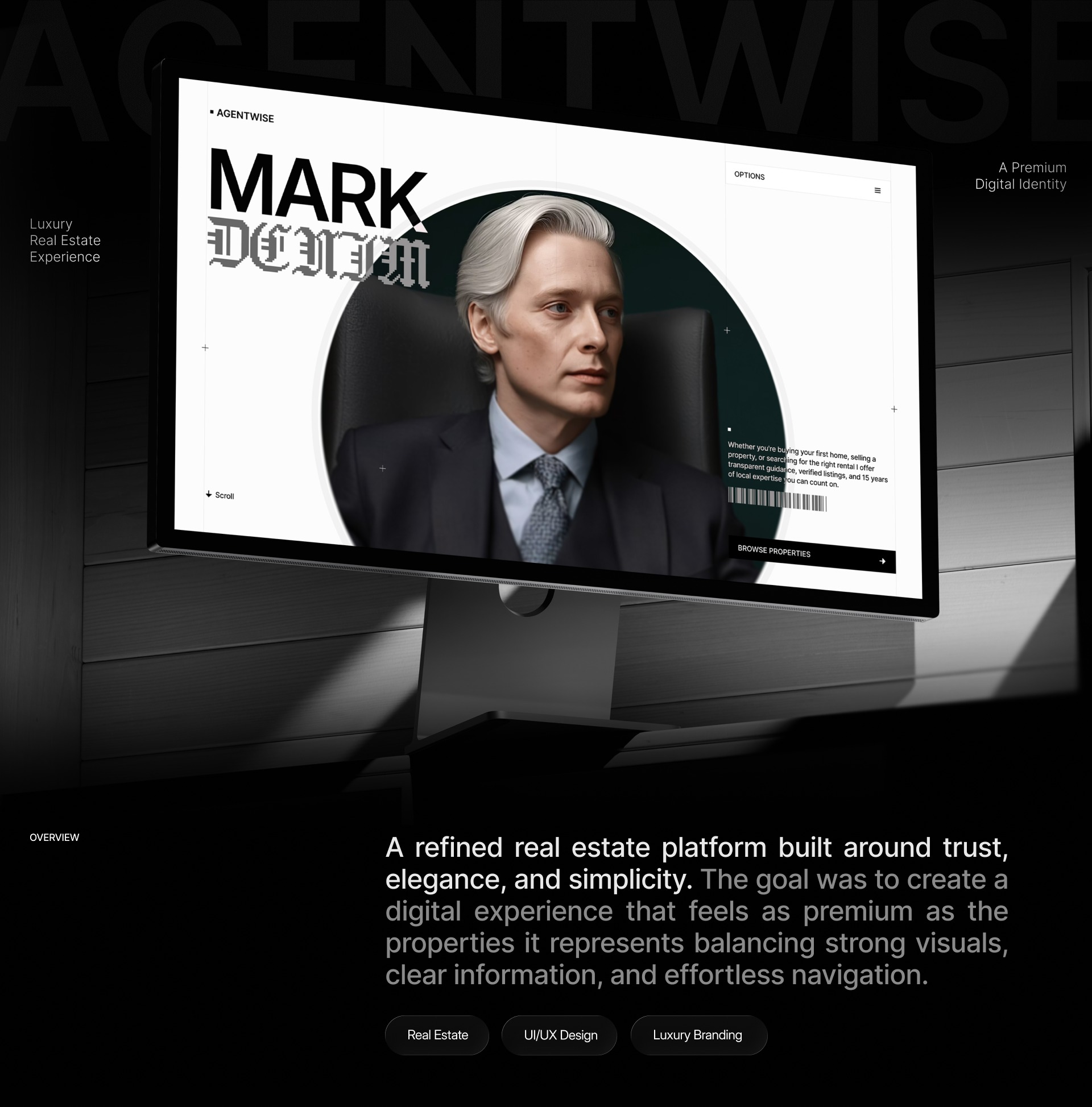Agentwise - Real Estate agent website design Case Study Image 0